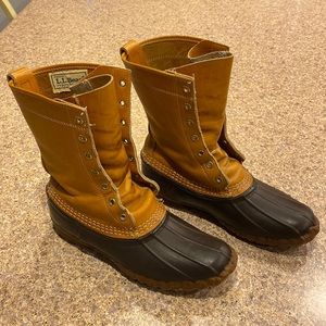 L. L. Bean Vintage Leather Duck Boots (No Innersoles or Laces)With Imperfections